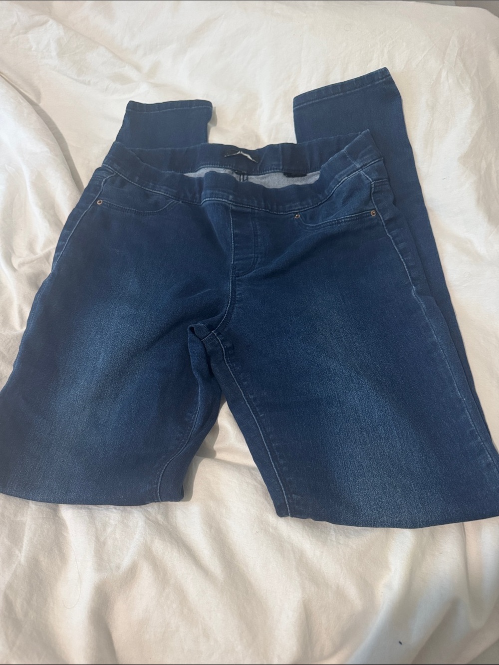 Dark Blue Denim Stretchy Jeans